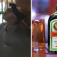 VIDEO O sticlă de Jagermeister i-a adus sfârșitul unui bărbat care a vrut să se „dea mare”/FOTO: Captura video/Colaj Newsweek
