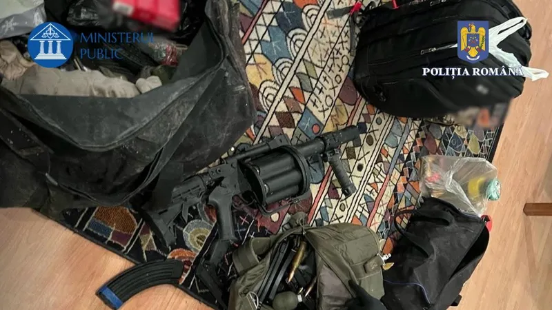 Armament la Potra acasă - Foto: Poliția - Ministerul Public
