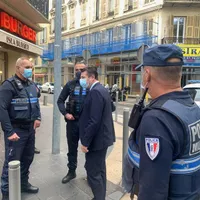 Forțe de ordine la Nisa/FOTO: Twitter