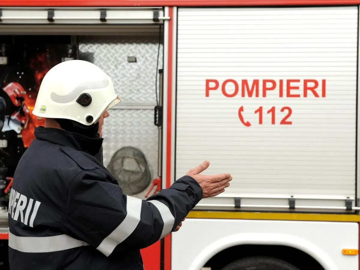 Accident cu camion de grâu pe DN5 Jilava blochează accesul spre A0. Sunt scurgeri de carburant