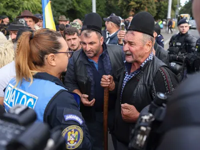 Protest în Piața Victoriei București - Foto: Inquam Photo/ George Călin