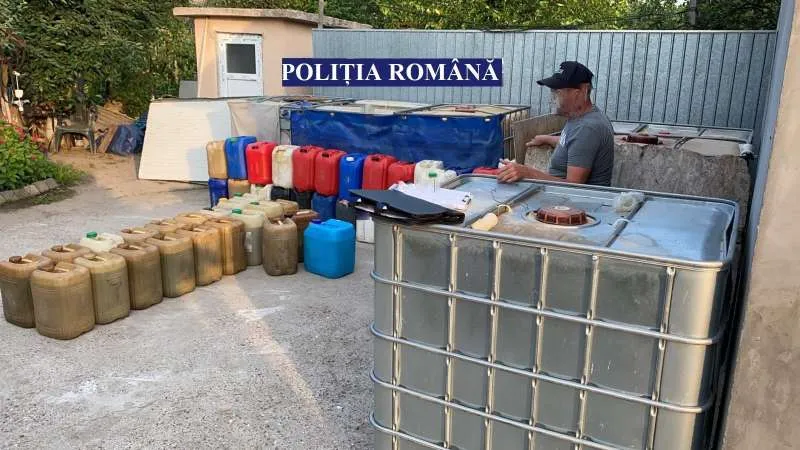 Zeci de percheziţii în Bacău, Vaslui şi Galaţi, la hoții de produse petroliere. / Foto: Poliția Română