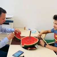 Negoiță și fiul lui cel mare/FOTO: facebook.com