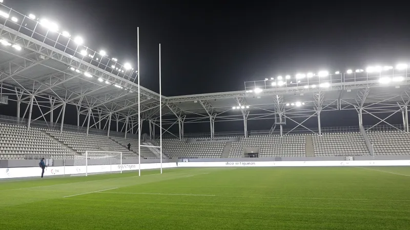Stadionul Arcul de Triumf este construit pntru a putea găzdui meciuri de rugby și fotbal Foto: INQUAM Photos/George Călin