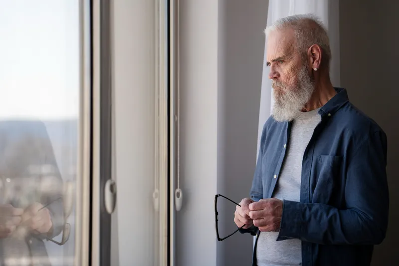 Pensionar singur - Foto: Freepik (Imagine cu rol ilustrativ)