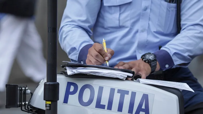 Poliția constată abaterile și sancționează Foto: INQUAM PHOTOS/Octav Ganea