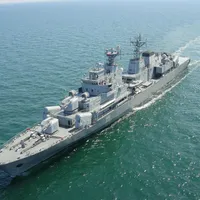 România are o singură fregată armată, Fregata Mărășești, produsă înainte de 1989 cu echipamente sovietice Foto: navy.ro