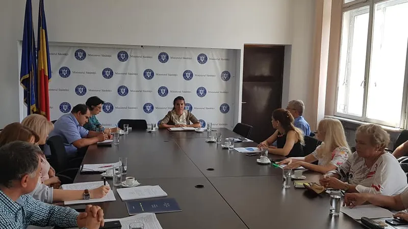 Sorina Pintea, la consultări pentru schimbări în domeniul psihiatriei, după tragedia de la Săpoca. Sursa: Facebook Ministerul Sănătății