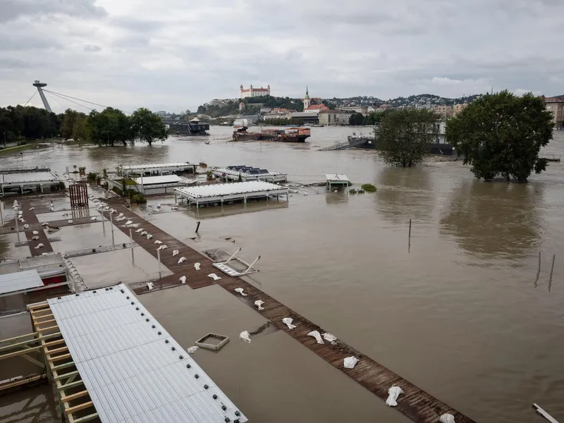 Digul de la Fetești este în pericol din cauza creșterii debitului Dunării. Se îndreaptă spre țară Foto: Profimedia Images (fotografie cu caracter ilustrativ)