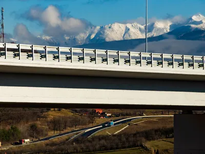 Primul lot al tronsonului de autostradă Sibiu - Pitești, între Șelimbăr și Boița - Foto: INQUAM PHOTOS/Ovidiu Dumitru Matiu (Imagine cu caracter ilustrativ)