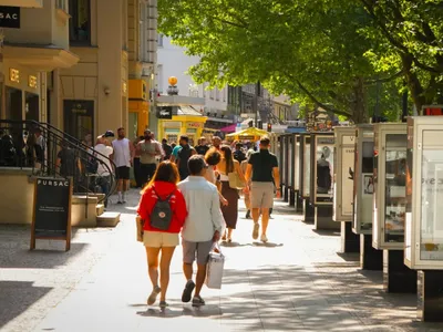 Kurfürstendamm, principala stradă comercială din Berlin, capitala Germaniei, motorul economic nr. 1 al UE - Foto: Profimedia Images