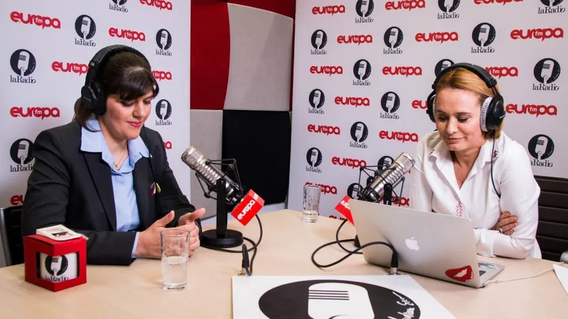 Kovesi și Esca la Europa FM/FOTO: europafm.ro