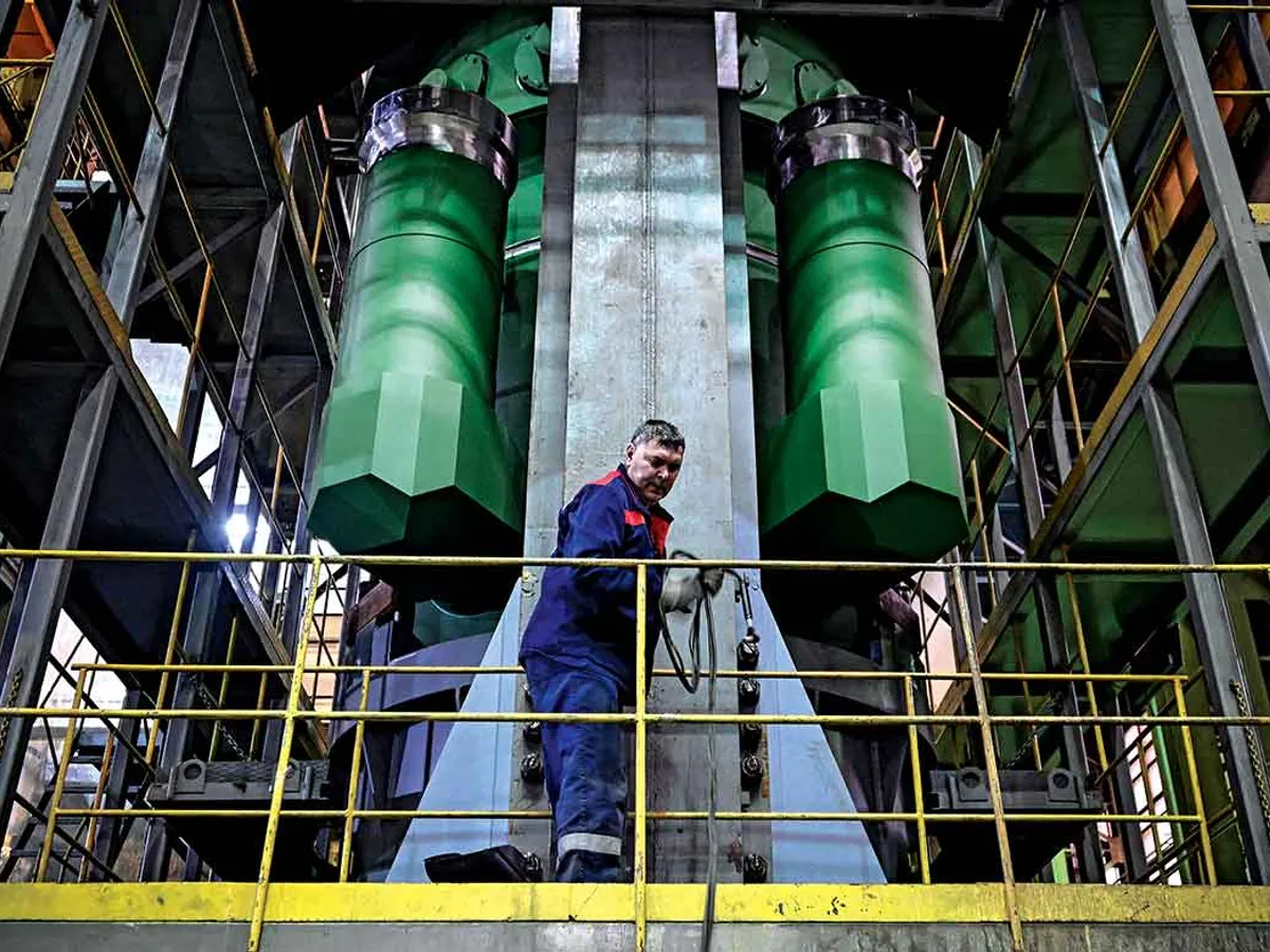 ÎN PRODUCȚIE Cel de-al 10-lea reactor nuclear RITM-200 pentru un spărgător de gheață este finalizat la Moscova. Rusia are zeci de spărgătoare de gheață, SUA au doar două