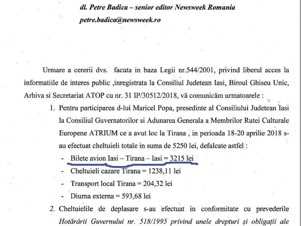 Maricel Popa susține într-un răspuns oficial că a plătit 3000 de lei