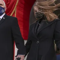 icepreședintele Mike Pence și soția sa Karen au participat la ceremonia de învestire a lui Joe Biden/FOTO: Getty