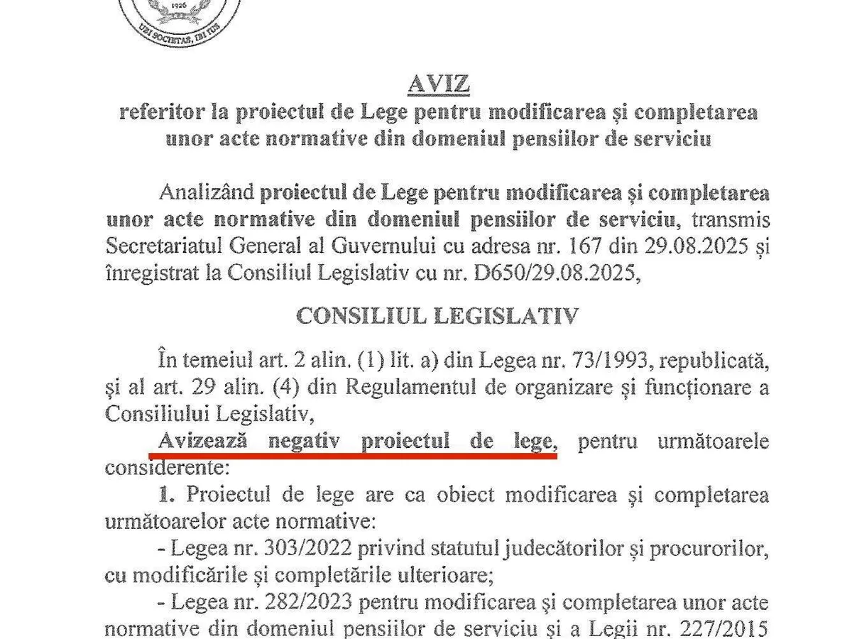 document pensii speciale