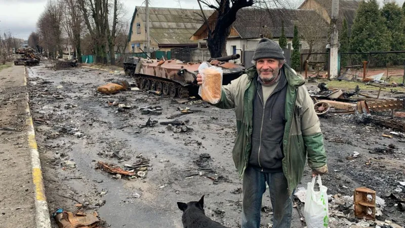 Stradă din Bucea. / Foto: bbc.com