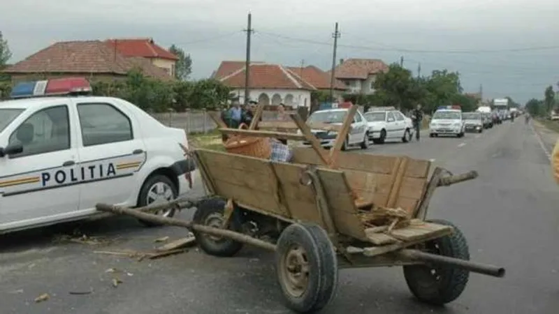 Căruță implicată într-un accident - Foto: GraiulSalajului