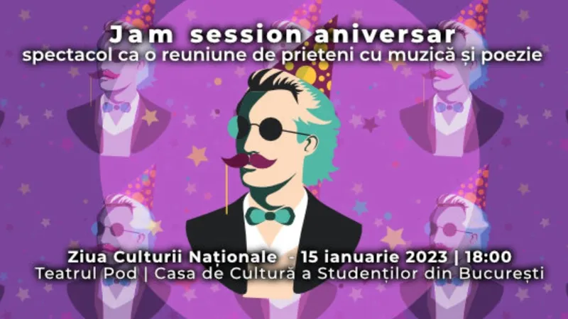 Studenții i-au pus coif de party „Luceafărului poeziei românești”- Foto: Facebook
