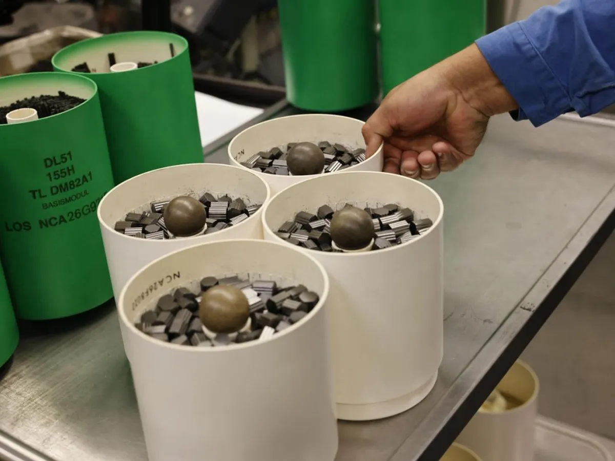 Sistem modular de încărcături de artilerie de la Nitrochemie, parte a Rheinmetall - Foto: Profimedia Images
