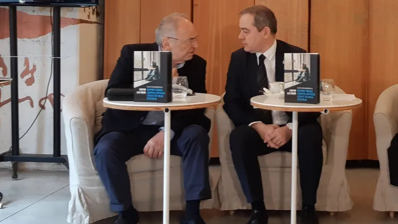 Gabriel Liiceanu și Vlad Alexandrescu, la lansarea raportului despre copiii aflați în grija statului. Foto: Newsweek România