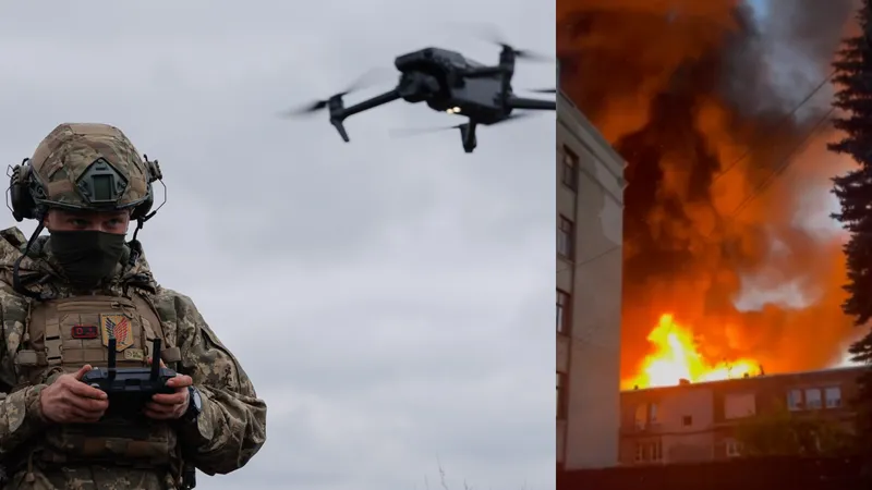 Rusia acuză un atac cu drone asupra Moscovei - Foto: Twitter/ @ruinwanderer