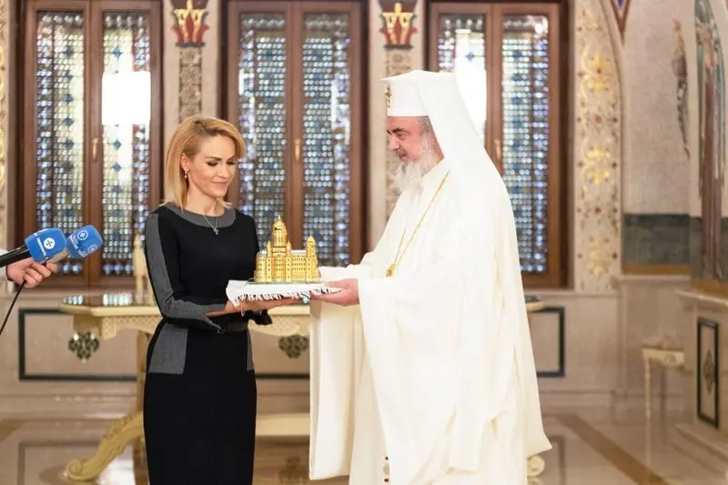 Firea cu Patriarhul Daniel. Foto: basilica.ro