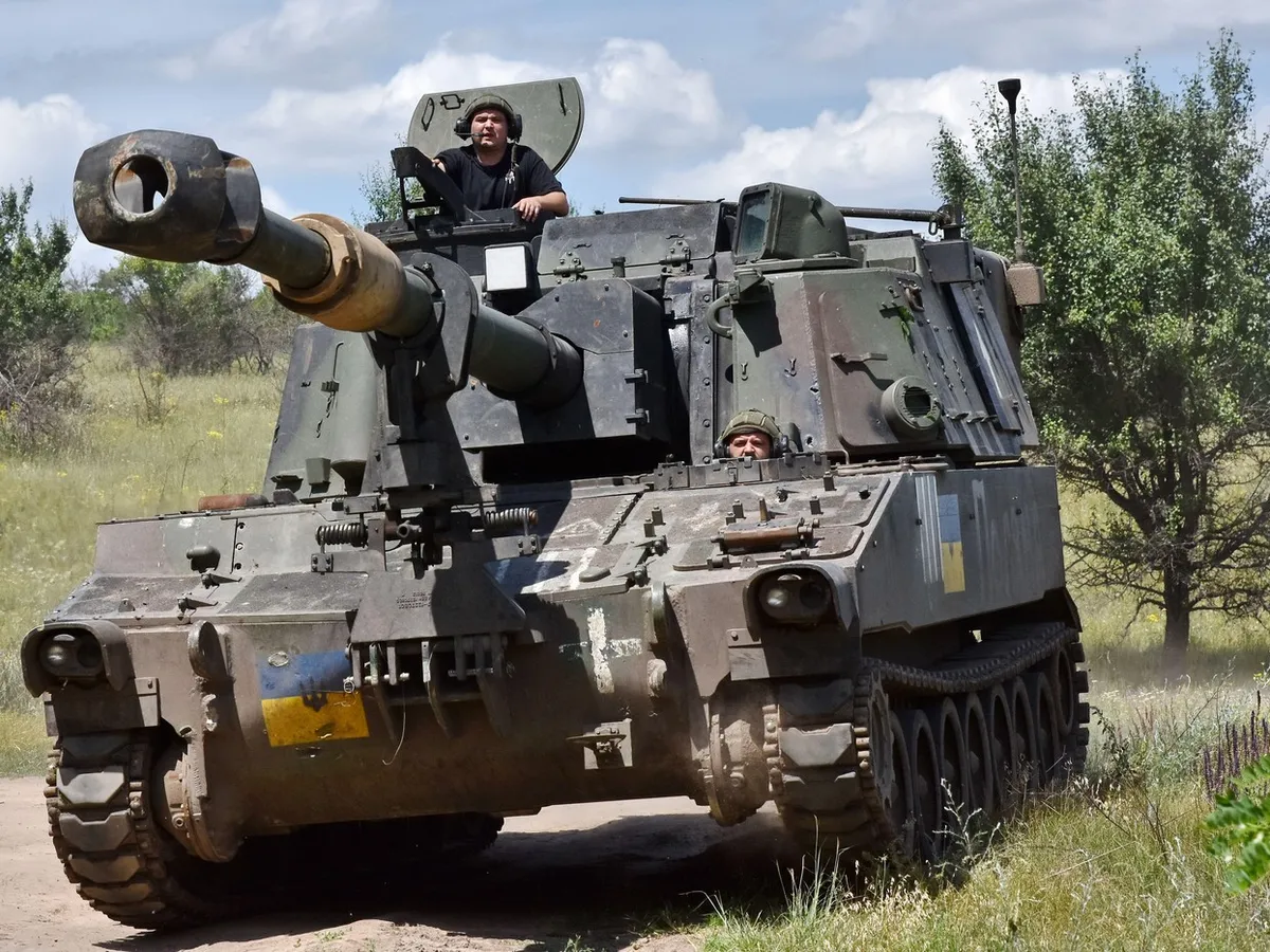Obuzier autopropulsat al armatei Ucrainei - Foto: Profimedia Images