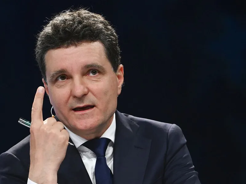 Nicuşor Dan, la dezbaterea de la Euronews, de pe 8 mai - Foto: INQUAM PHOTOS/Alex Nicodim