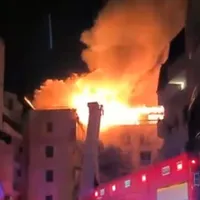Incendiu la un penthouse în nordul Capitalei - Foto: Digi24