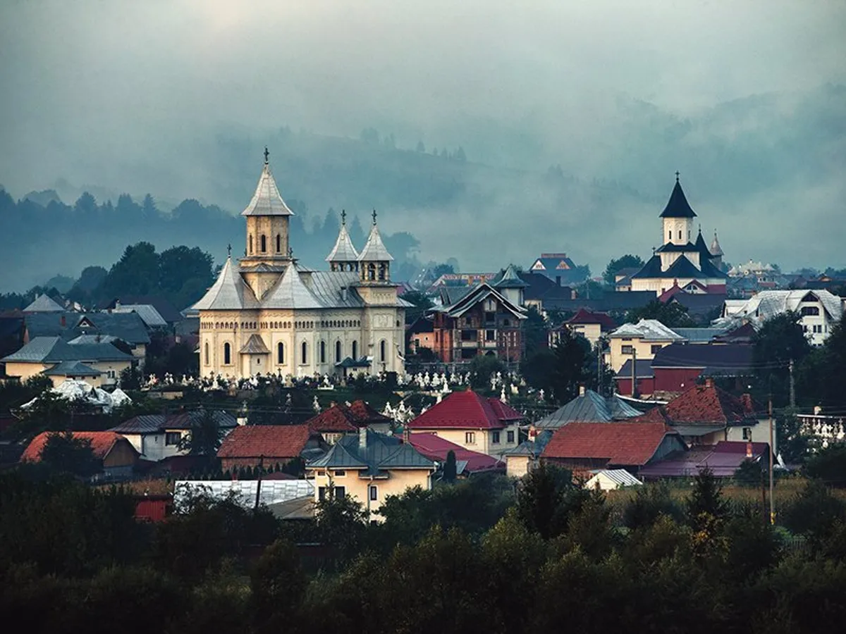 Biserica din satul Vama, de pe valea Moldovei