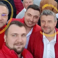 Managerul spitalului din Fălticeni, Vlad Murariu, împreună cu primarul PSD Cătălin Coman, la un miting al PSD Foto: Facebook