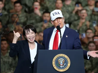 Sanae Takaichi și Donald Trump - Foto: Profimedia Images