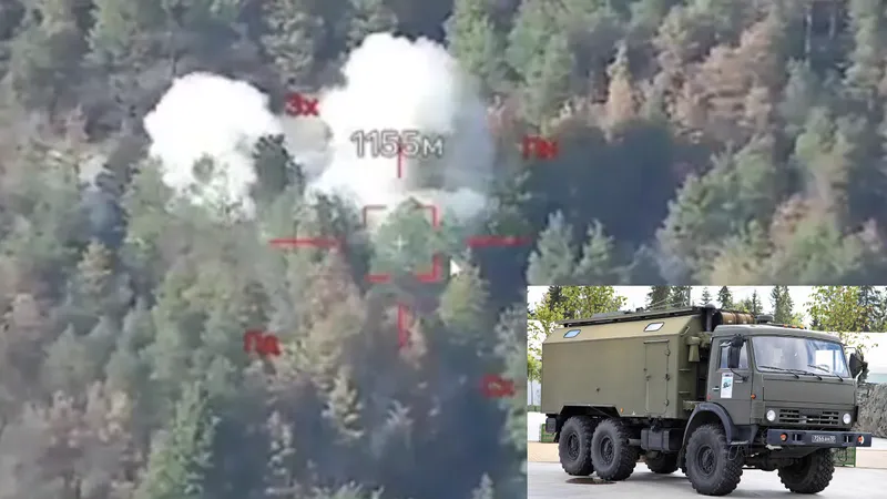 Rachetele Storm Shadow ucrainene au distrus un sistem rusesc rar de război electronic Svet-KU - Foto: X/@front_ukrainian