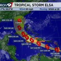 Uraganul Elsa va lovi Florida. FOTO: Captură video