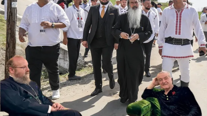 Imaginea lui George Simion, Becali și AUR, cosmetizată cu sprijinul a 4 ierarhi ai Bisericii Române - Foto: Colaj / INQUAM PHOTOS / George Călin