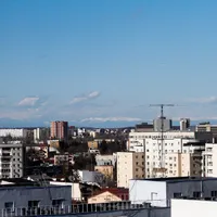 Munții Bucegi, văzuți din București Foto: INQUAM Photos/Adriana Neagoe