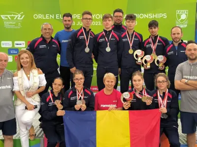 Record pentru sportivii români la Campionatul European de Tenis de Masă: Au câștigat 17 medalii - Foto: Federația Română de Tenis de masă