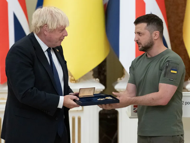 Boris Johnson, încă o vizită surpriză la Kiev/foto: Profimedia Images