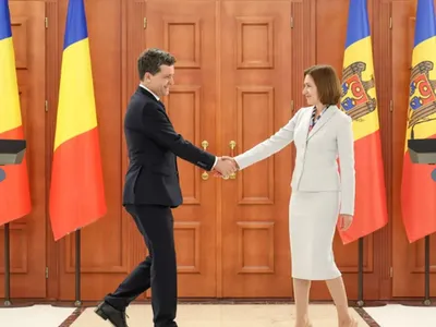 Maia Sandu, președinta Moldovei și Nicușor Dan, președintele României - Foto: Profimedia Images