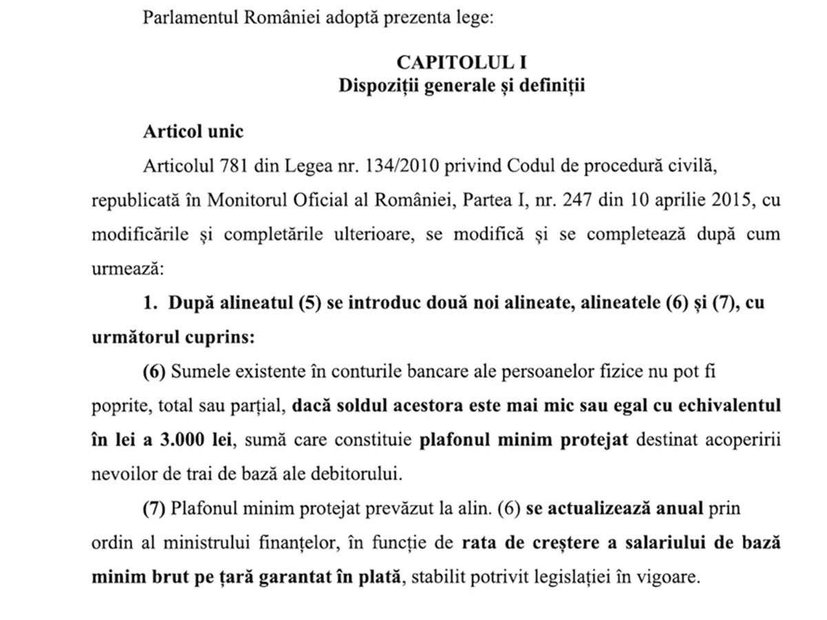 Proiect de lege - Foto: Senat.ro