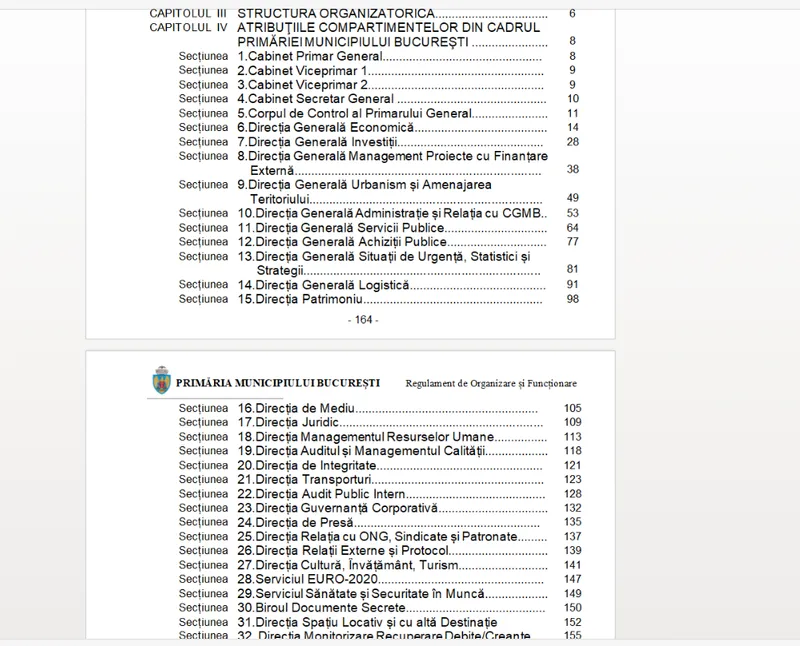 Direcții primărie - Foto: PMB