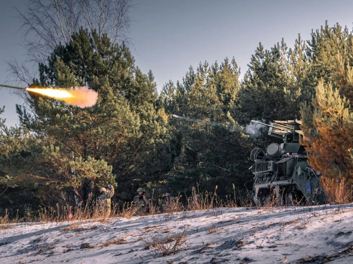 Noul M-SHORAD al Armatei SUA loveşte ţinta, în timpul exercițiului Saber Strike Live Fire - Foto: Profimedia Images