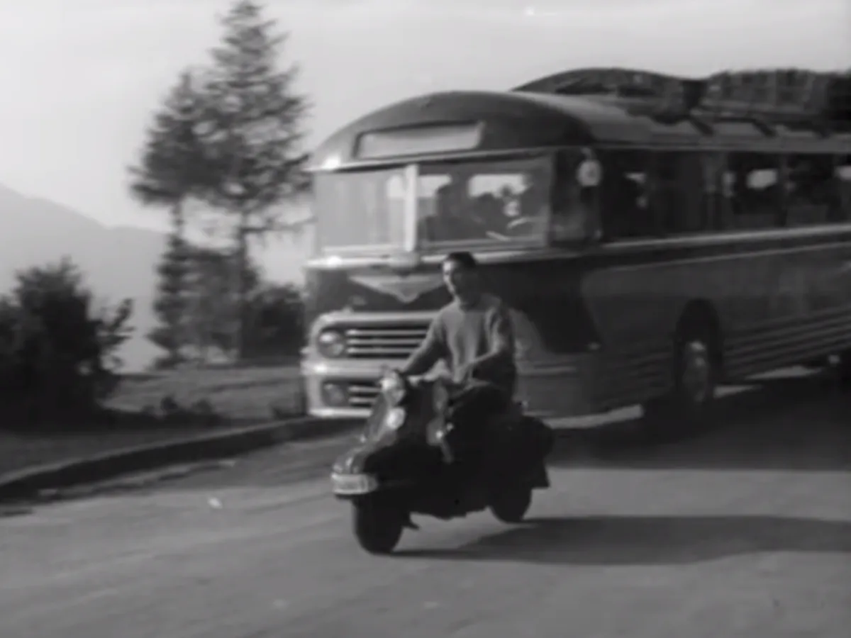 Primul scuter românesc, dezvoltat în 1957 la Brașov. Era copiat după modelul cehesc Čezeta - Foto: captură video