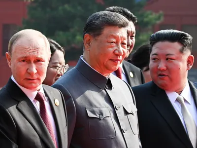 Putin, Xi Jinping și Kim Jong-Un la Beijing - Foto: Profimedia Images