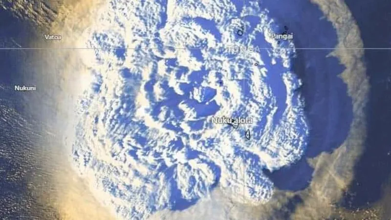 Explozia de sîmbătă a fost surprinsă din satelit. FOTO: Facebook
