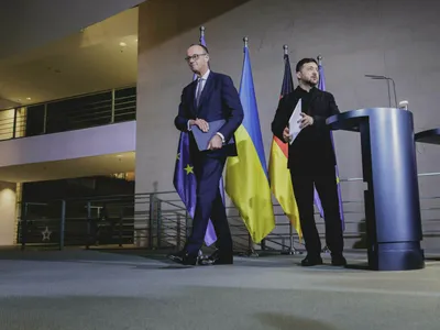 Zlenski și Merz Foto: IMAGO