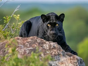 Panteră neagră, la pândă, în mediul ei natural - Foto: Freepik/CC0