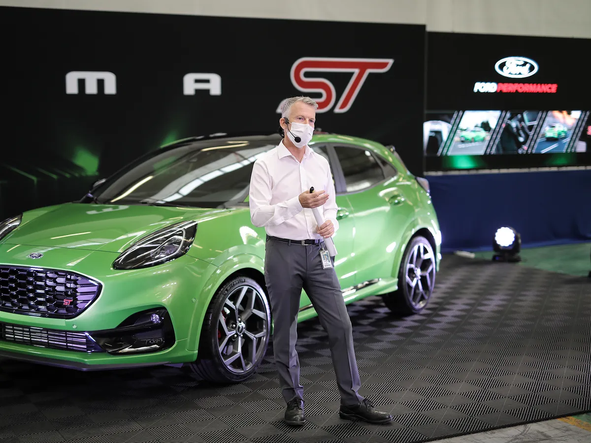 Foto: Puma ST a fost prezentat de Ian Pearson, preşedintele Ford România / Andrei Toboșaru