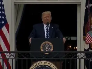 Trump, după ieșirea din spital/FOTO: youtube.com